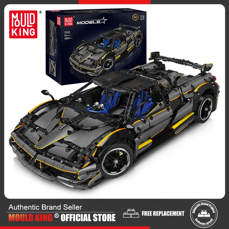 Mould King 13182 Technical Car Building Block The Huayra Sport Racing Car Model Assembly 1:8 Car Toys Kids Christmas Gifts