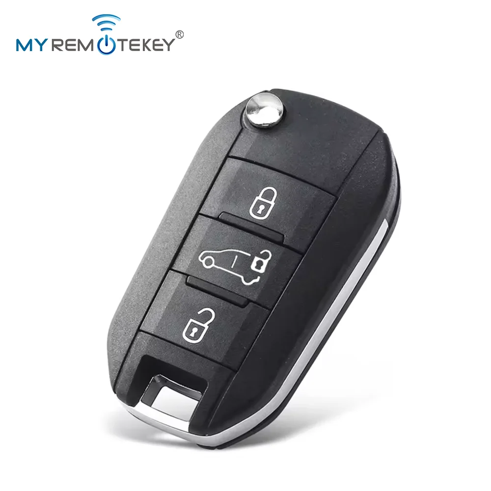 Picture 6: MYREMOTEKEY Flip Remote Key Shell For Peugeot Expert Partner 508 308 3008 Citroen C3 C4 C4L Elysee Dispatch Berlingo HU83/VA2