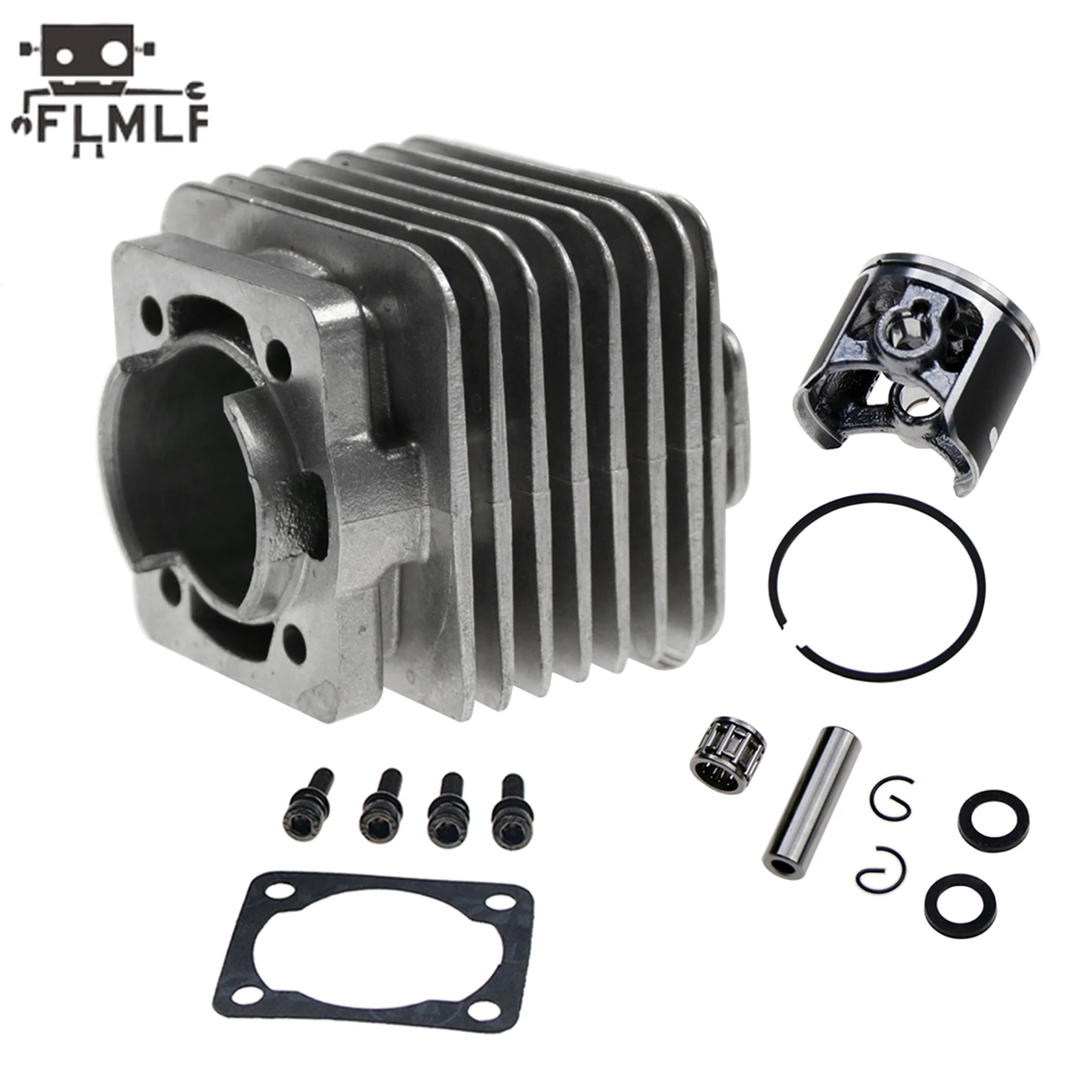 FLMLF-cilindro de motor de caja de lengüeta, pieza Original de 4 pernos, 29CC, 32CC, para 1/5 Rc Hpi Rofun Km, Rovan Baja LT, MCD, DBXL, FG, GoPed, Redcat