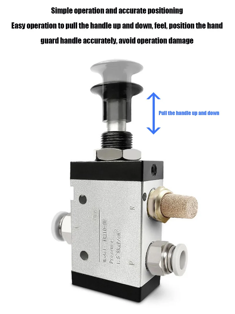 Pull The Valve Mechanical Valve 3R210-8 4/6/8/10/12mm Pneumatic Switch 2-position Tee BSP Hand Operated Control Valve