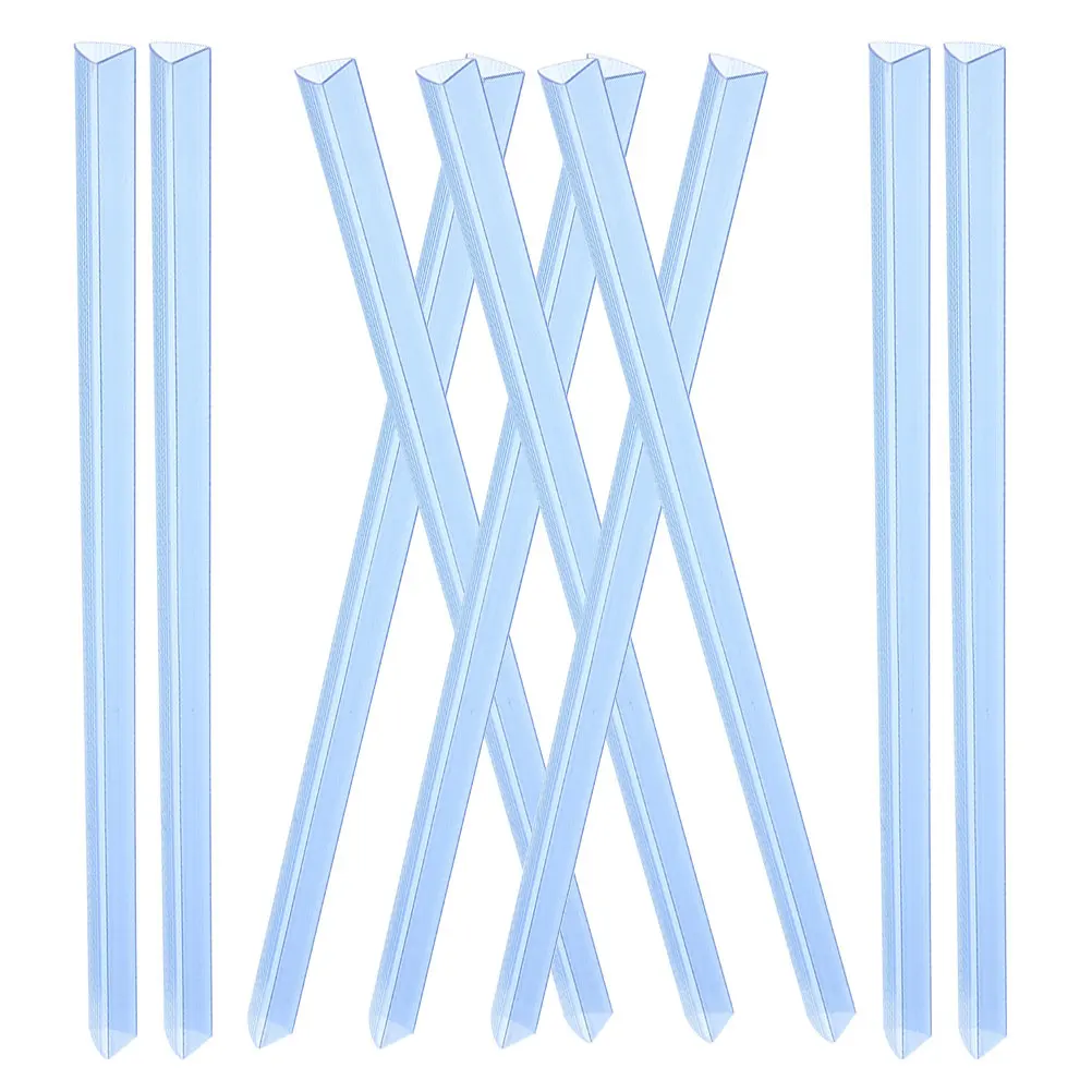 

10Pcs Transparent Slide Grip Binding Bars Loose Leaf Binder Clips Plastic Pull Rod Clip Bookbinding Slide Binders Report Covers