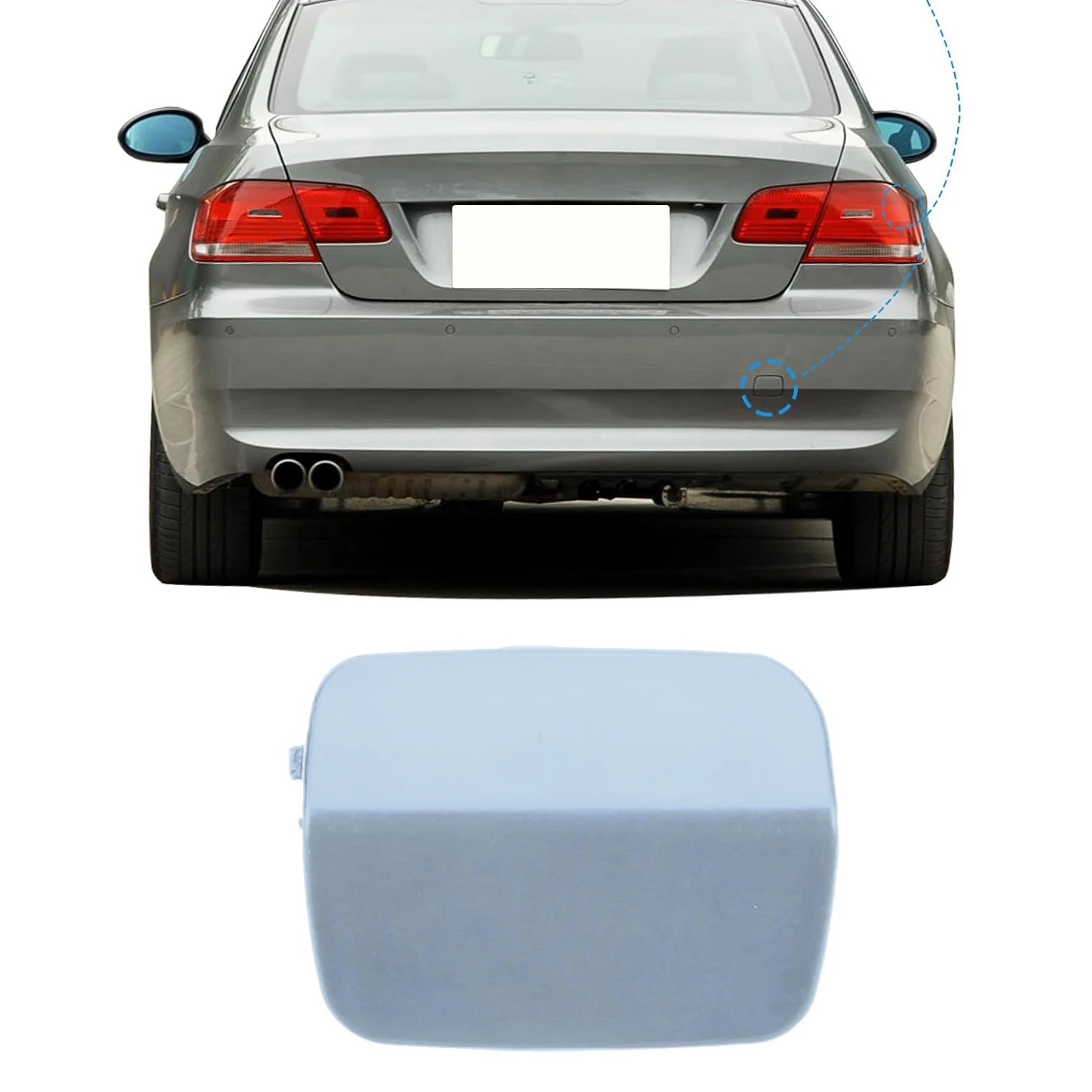 

Car Rear Bumper Towing Eye Cover Cap 51127161497 Exterior Parts for BMW E92 E93 3-Series 328i 335i 2005 2006 2007 2008 2009 2010
