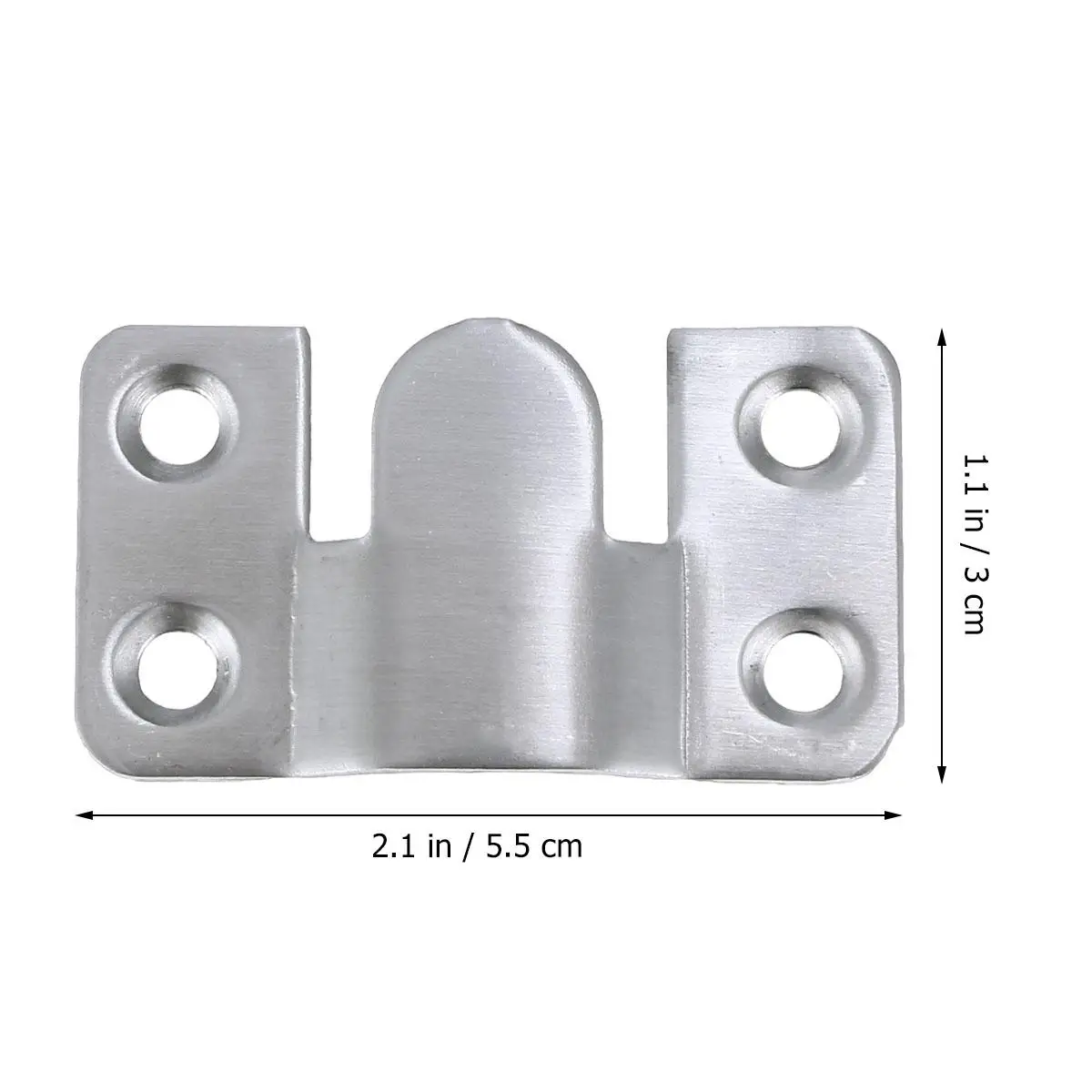 

10pcs Stainless Steel Hangers Durable Metal Pre Screw Hole Triangle Shape Easy Install Home Shop Use Photo Frame Picture Posters
