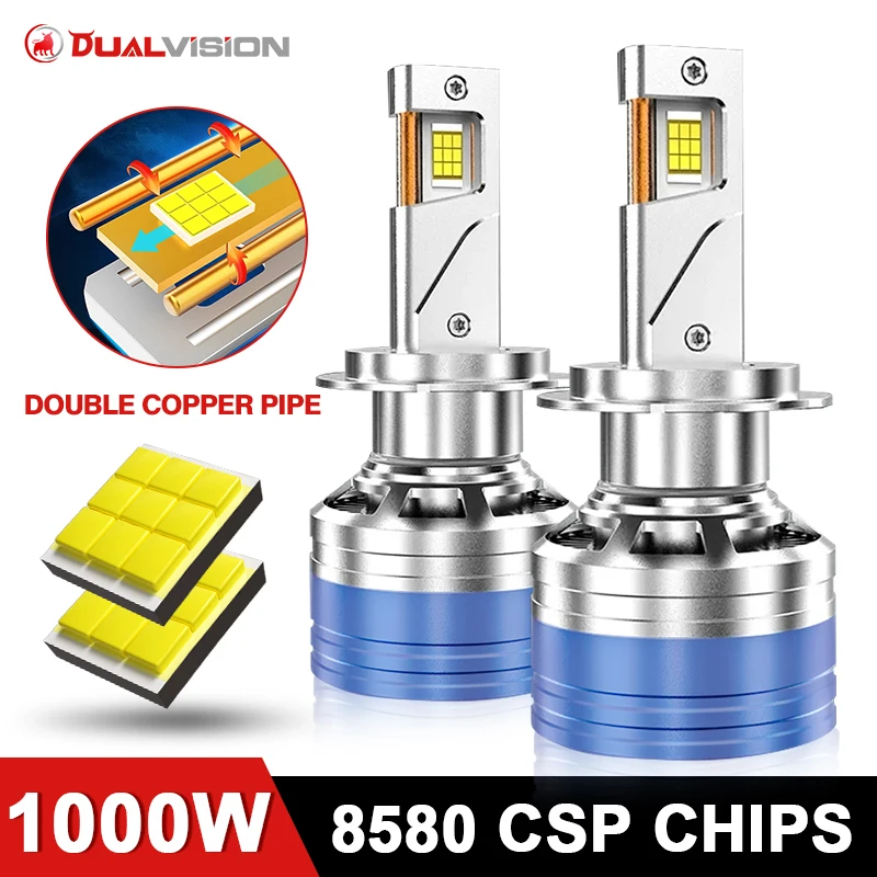 

1000 Вт H7 H4 Светодиодная фара H1 H4 H8 H11 Светодиодная лампа Противотуманная фара CSP Chip 9005 HB3 9006 HB4 9012 HIR2 Автомобильная лампа 6000K 12V Автомобильная лампа
