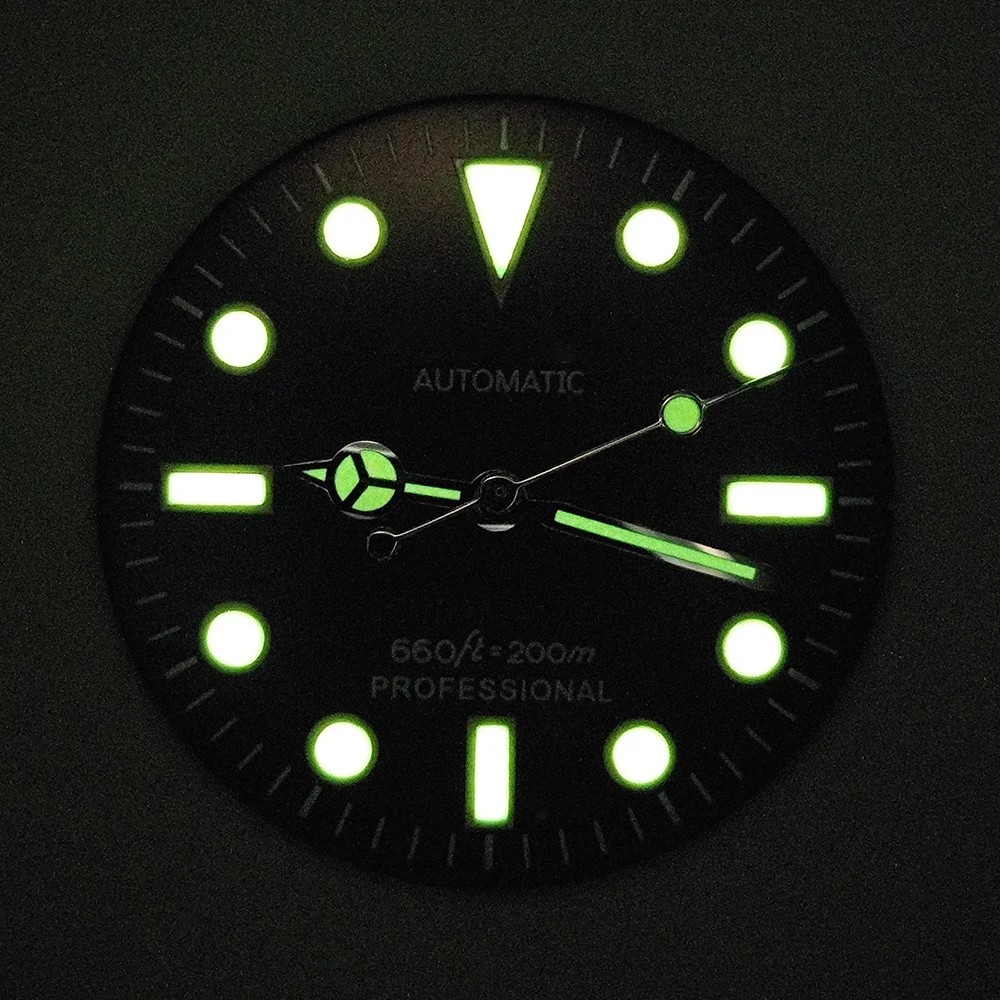 NH35 dial NH36 dial 28.5mm retro dial green luminated dial suitable for NH35 NH36 movement watch accessories