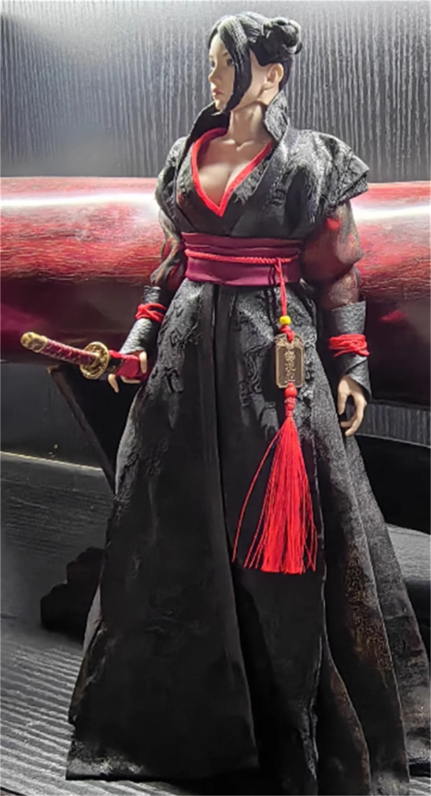 Gaun panjang 1/6 skala wanita Hanfu pakaian Cina rok kuno pakaian Model cocok 12 inci Action Figure menyesuaikan mainan