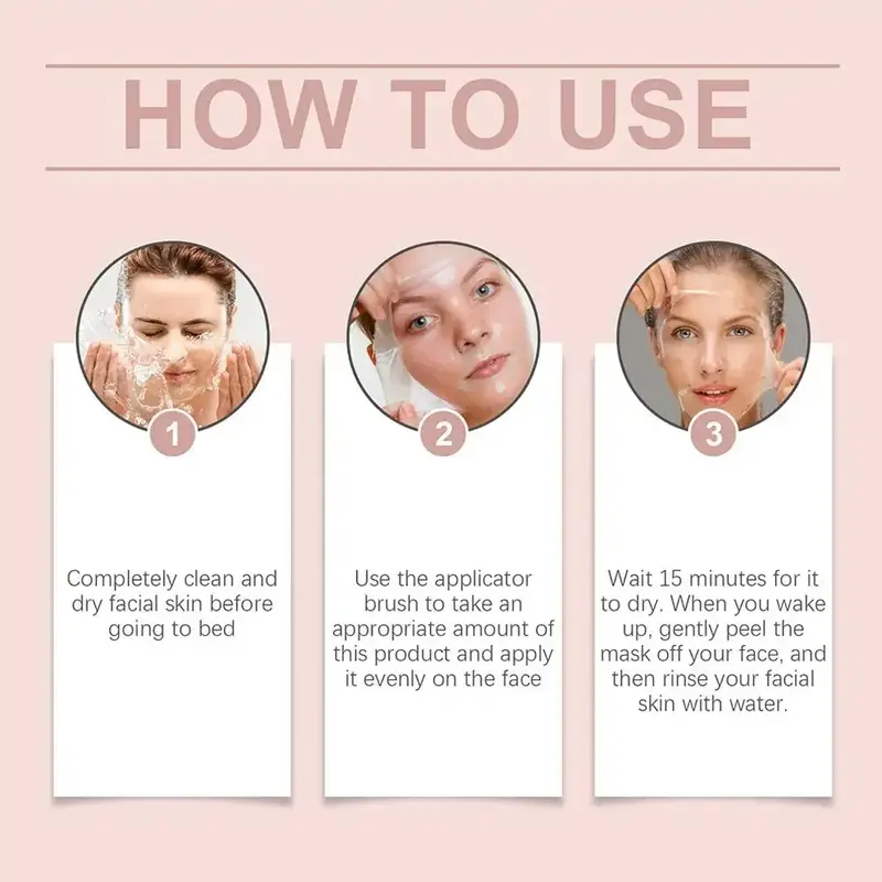 Collagen Peel-off Mask Night Wrapping Facial Mask Deeply Moisturizing Hydrating Firming Skin Facial Mask Daily Face Skin Care - Image 6