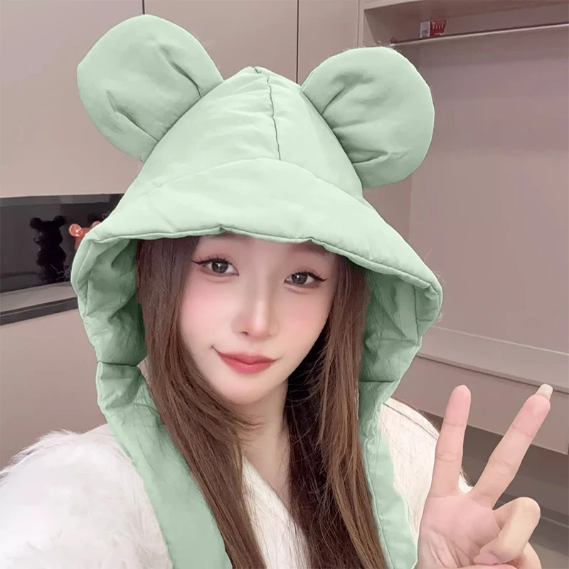 أشرطة حماية الأذن الدافئة المقاومة للبرودة من القطن قبعة Lei Feng غطاء أذن لركوب الدراجات #5