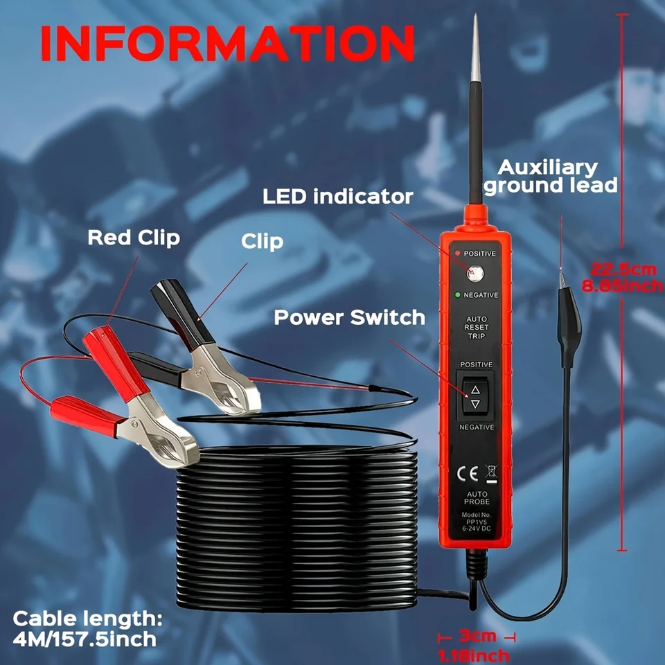 Professional Automotive Battery Tester Digital Diagnostic Tool
