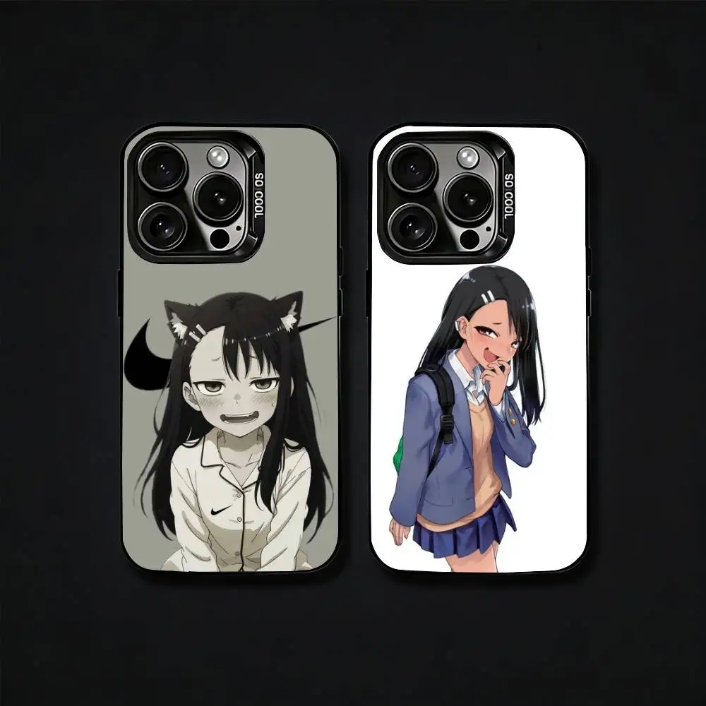 

N-Nagatoro San Anime Phone Case For iPhone17, 16,15,14,13,12 Pro Max Black Candy Matte Shockproof Cover