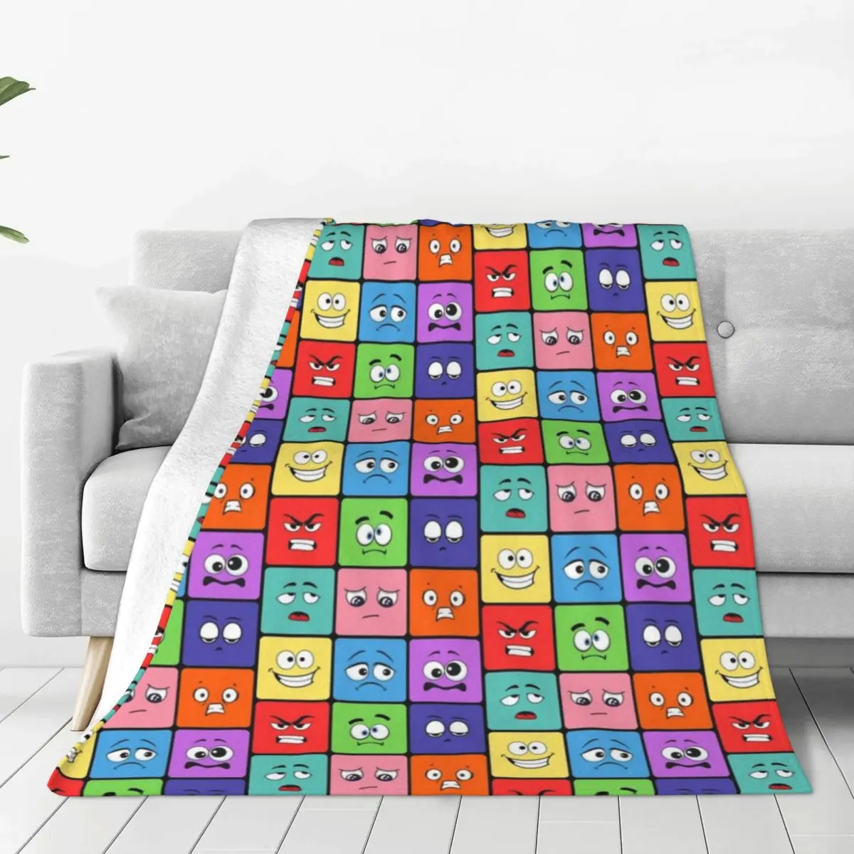 

Inside Out Plush Flannel Blanket - Warm and Snuggly Fleece Throw for Couch, Bed, and Camping Adventures Any Time of Year