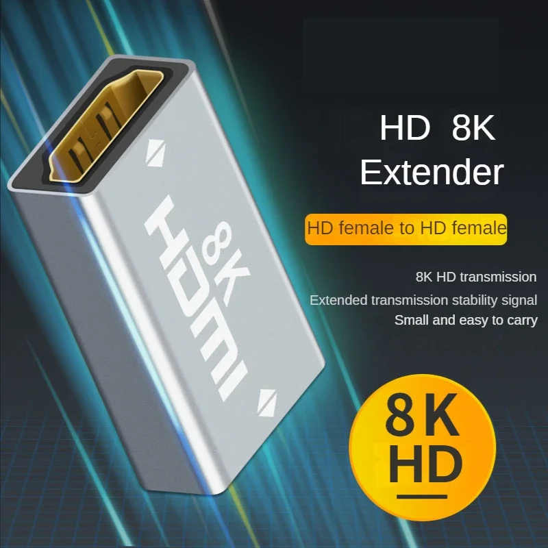 Mini displayport para displayport 8k dp1.4 adaptador 8k @ 60hz dp mini macho para dp fêmea conversor adaptador de extensão