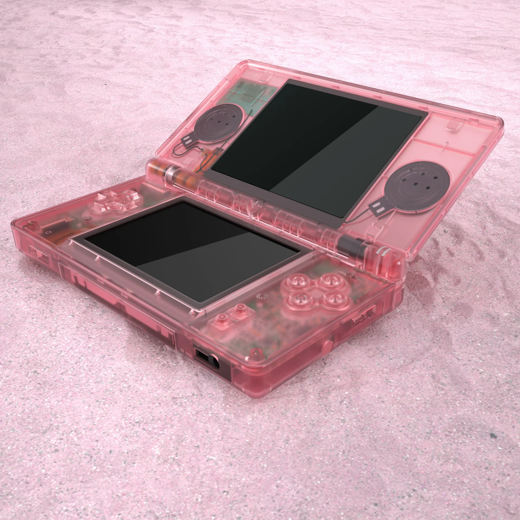 eXtremeRate Replacement Full Housing Shell for Nintendo DS Lite for NDSL - Clear Orange