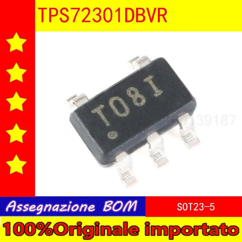 5pcs/lot The original patch TPS72301DBVR SOT23-5 ADJ 200 ma low dropout linear regulators