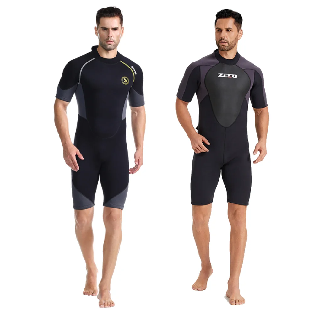 

Мужские гидрокостюмы из неопрена премиум-класса 1.5/3 мм, короткий рукав, для снорклинга, серфинга, каноэ, подводного плавания