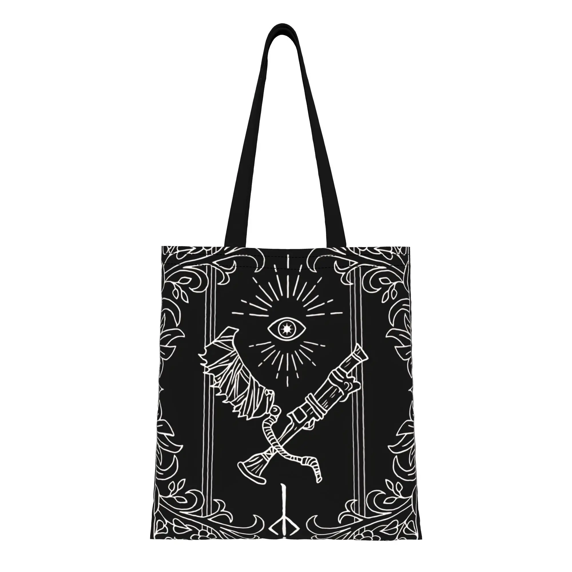 Сумка-тоут Bloodborne Dark Fantasy Gothic Creature Canvas для женщин, для покупок, путешествий, активного отдыха, прочная сумка через плечо