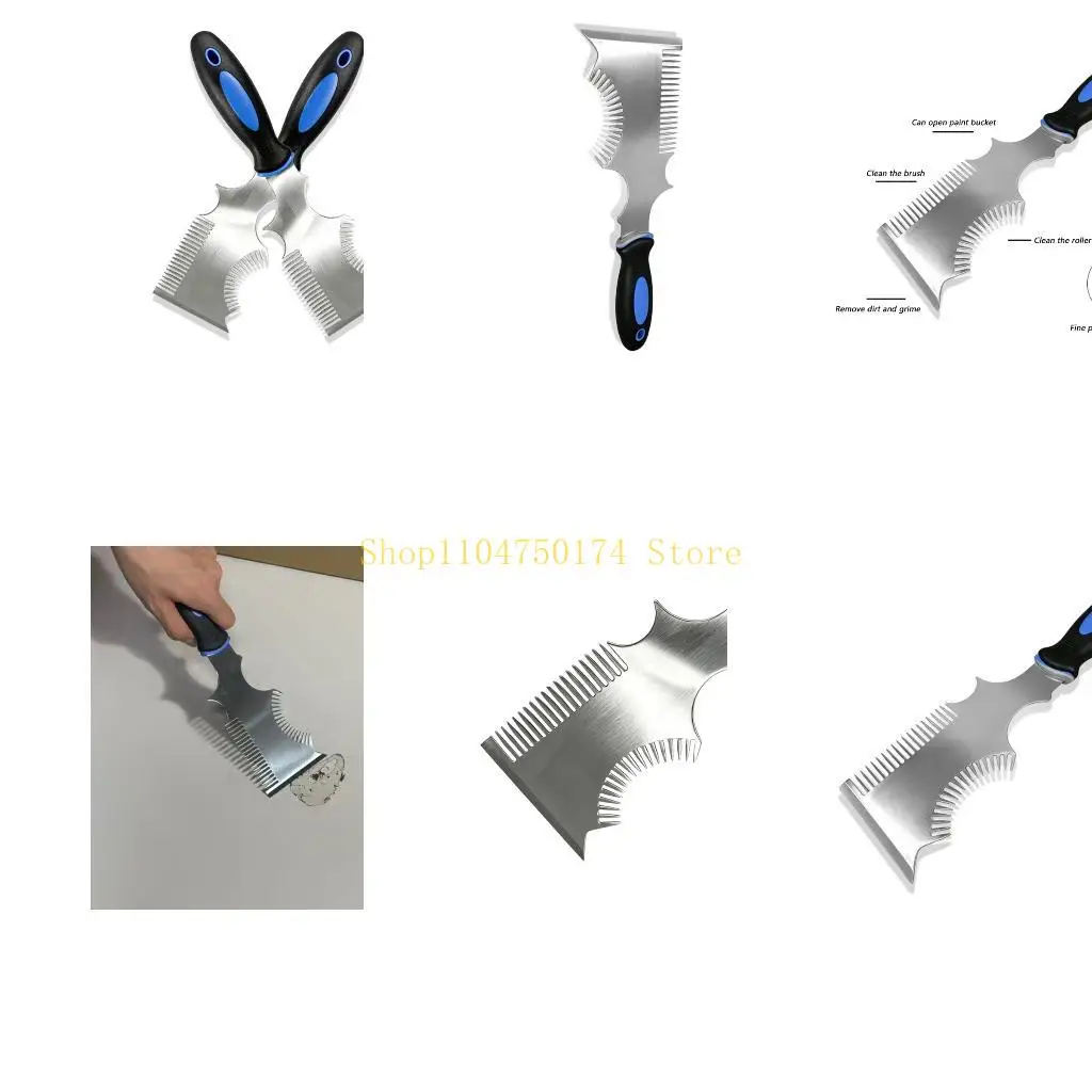 Putty Scraper And Cleaner Stainless Steel For Caulking Paint Brush Cleaning And Wall Repair Top Sale