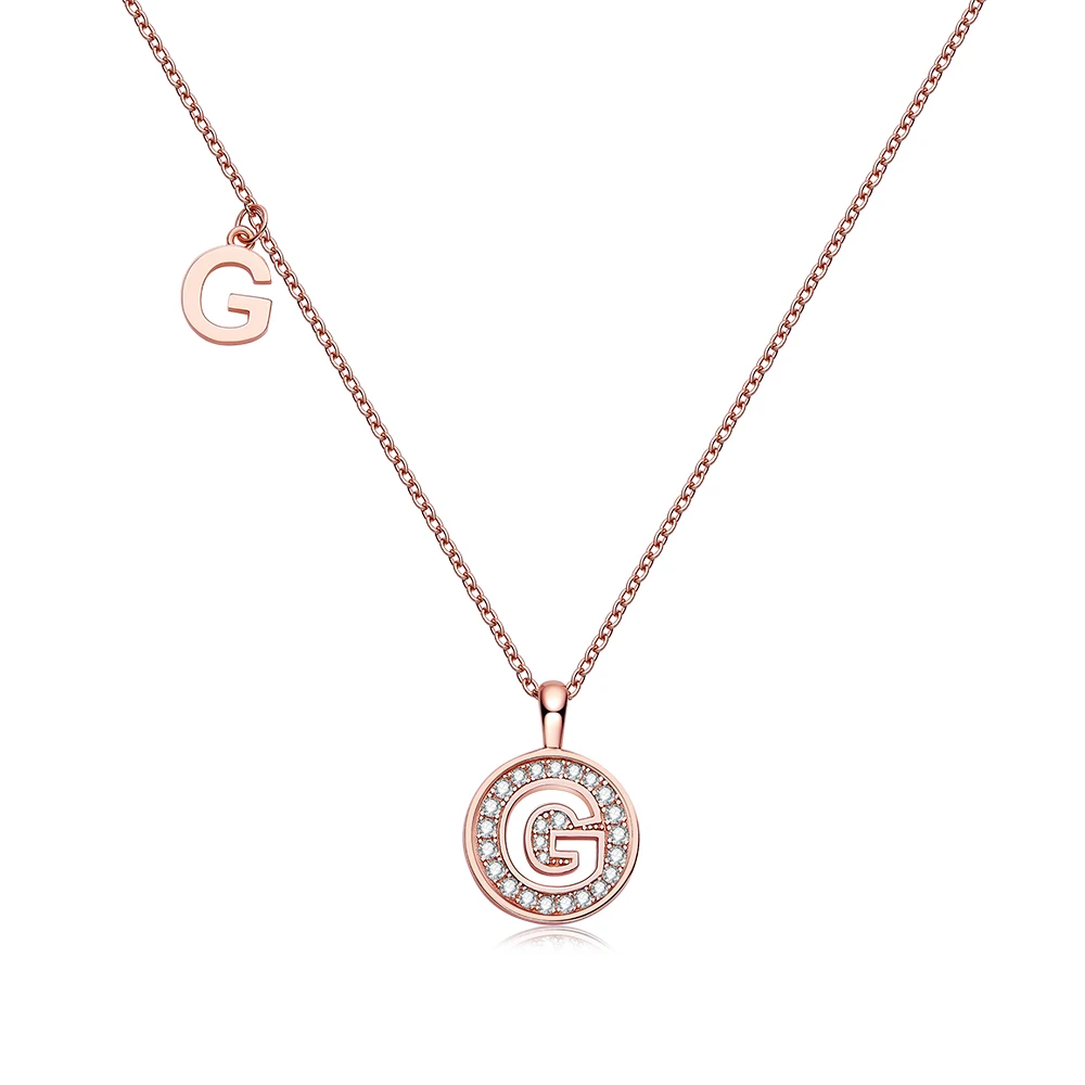 

G Letter Moissanite Pendant 2025 Newest S925 Sterling Silver Initial Letter Chain With GRA Certificate Hot Selling Necklace