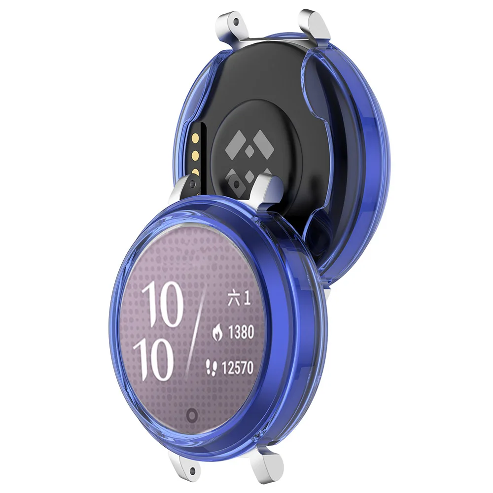 حافظة ساعة Garmin Lily 2، غطاء حماية مجوف للساعة، ملحقات إطار غطاء حماية ناعمة ومتينة من مادة TPU