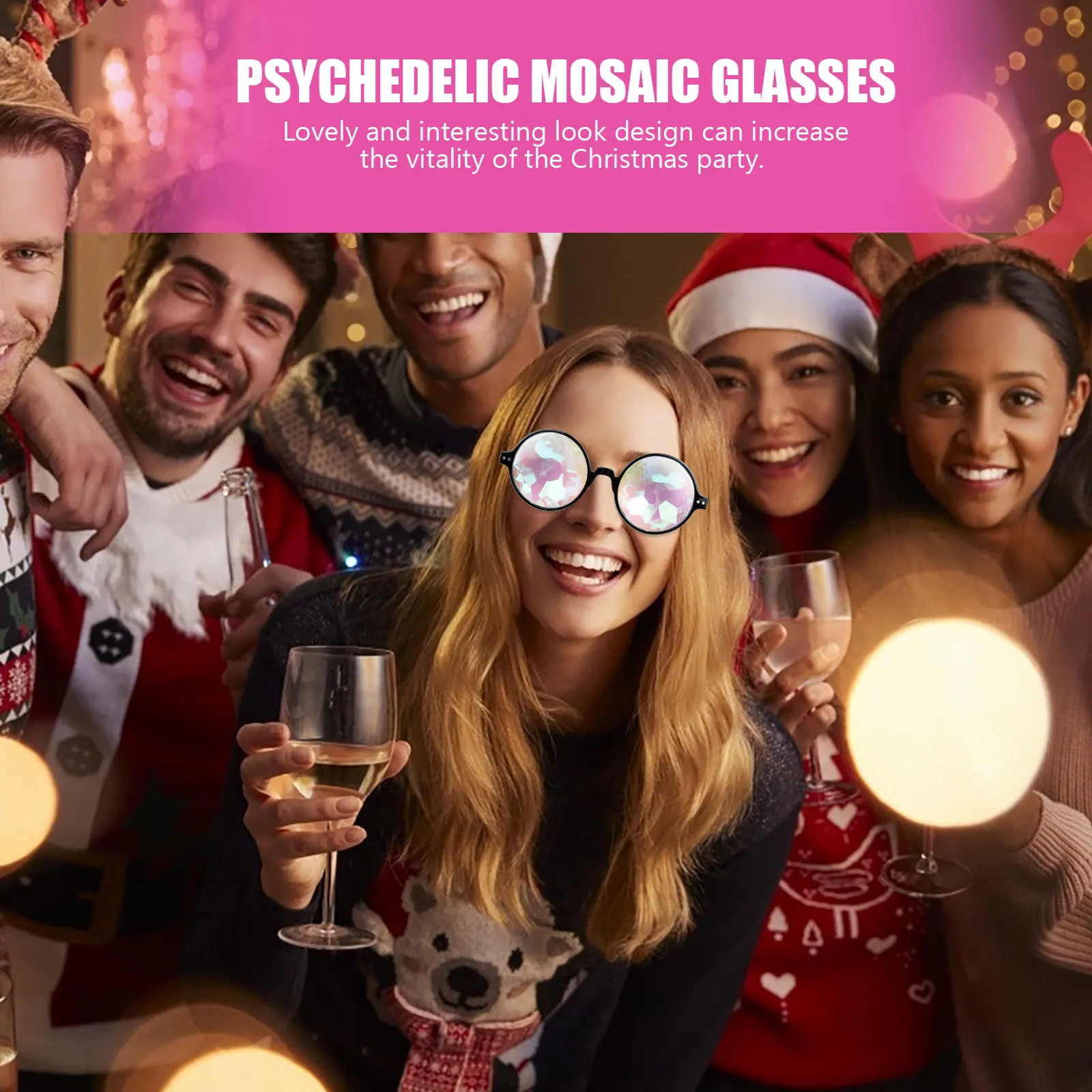 نظارات المشكال للحفلات بتصميم ممتع مقاوم للاهتراء لمهرجان الكبار صور الدعامة أداء المسرح للديكور #1