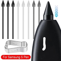 Touch Stylus S Pen Tips Replacement Nibs With Clip For Samsung Galaxy S24 S24Ultra Tab S9 S9U S9FE S Pencil Metal Spare Nib