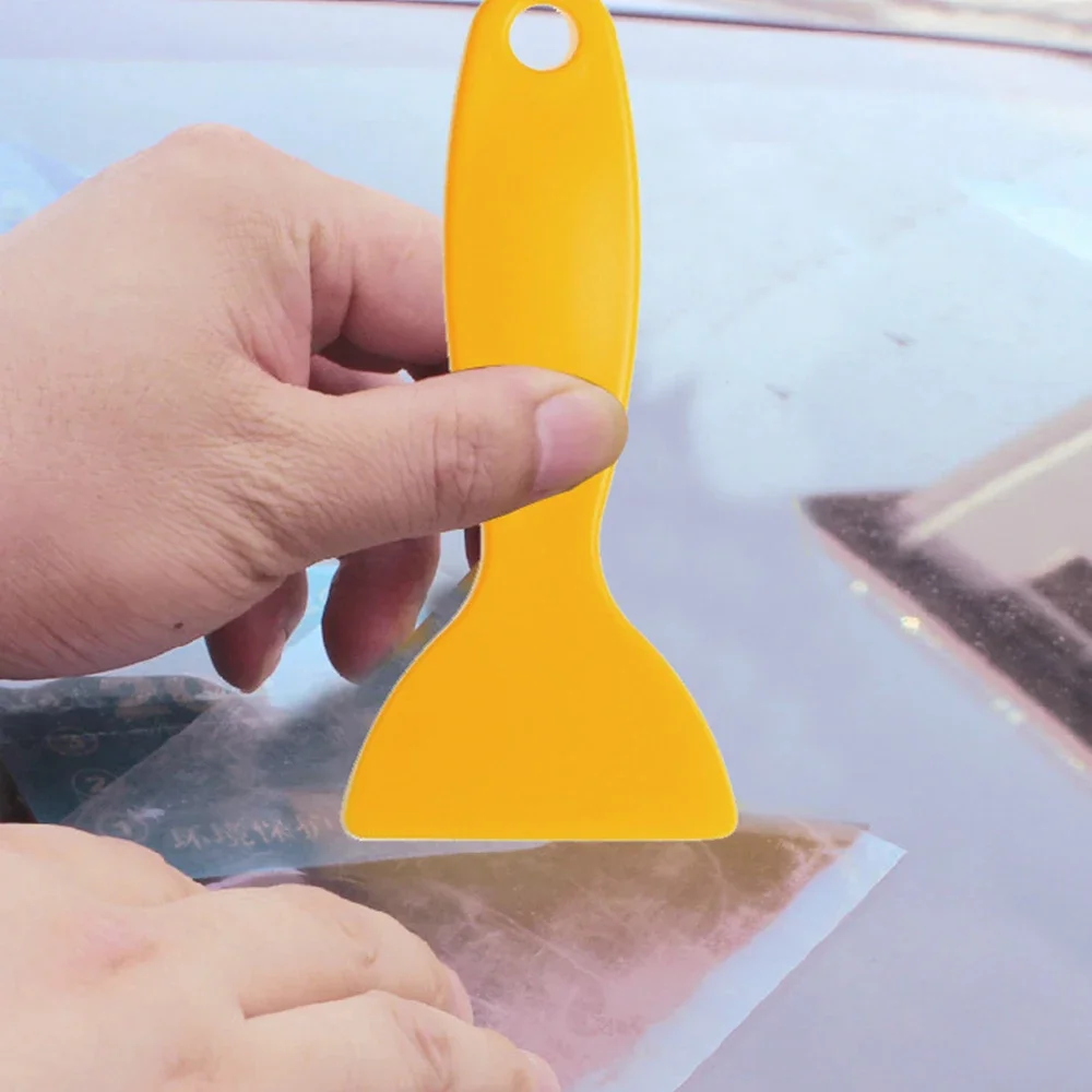 Yellow Scraper Car Film Application Tools Universal Auto Film Wrap Tint Tinted Sticker Scraper Hard Sticker Smooth Squeegee Kit