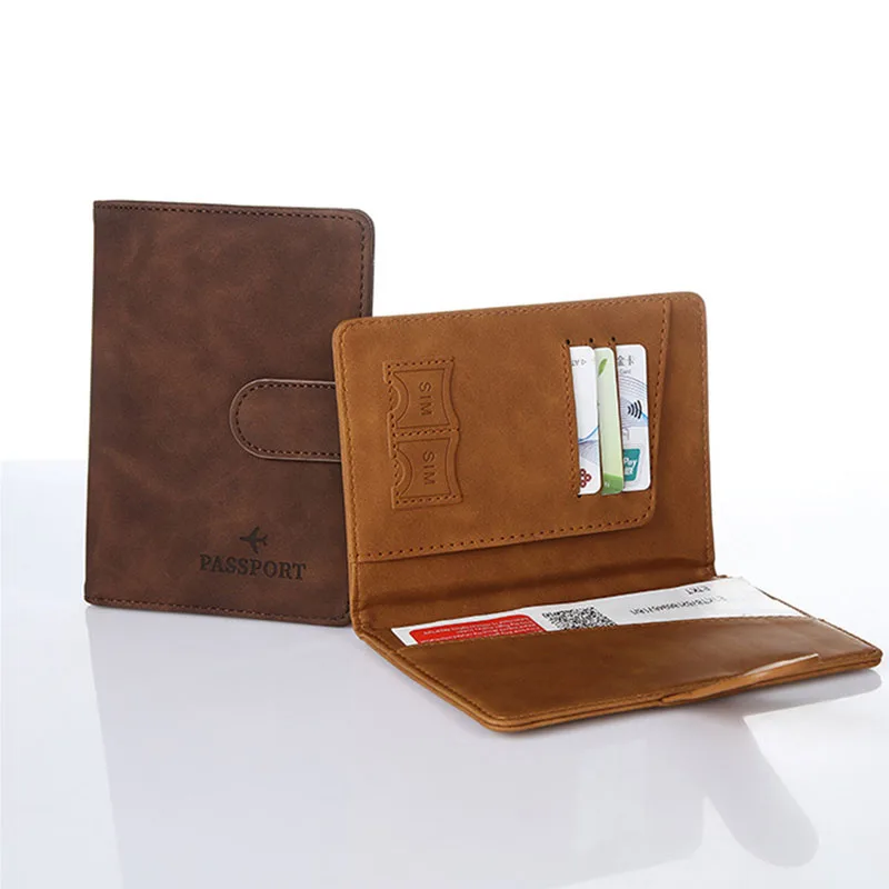 

Travel PU Passport Cover Multiple Card Slots Passport Bag Bussiness Ticket Holder Passport Holder Case Travel Accessories