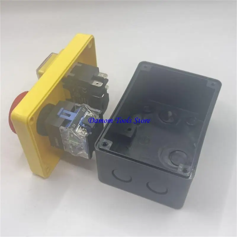 57BE Professional Electric Tool Safety Switches with Power Cut Feature Electromagnetic Push Button Switches Simple Installs