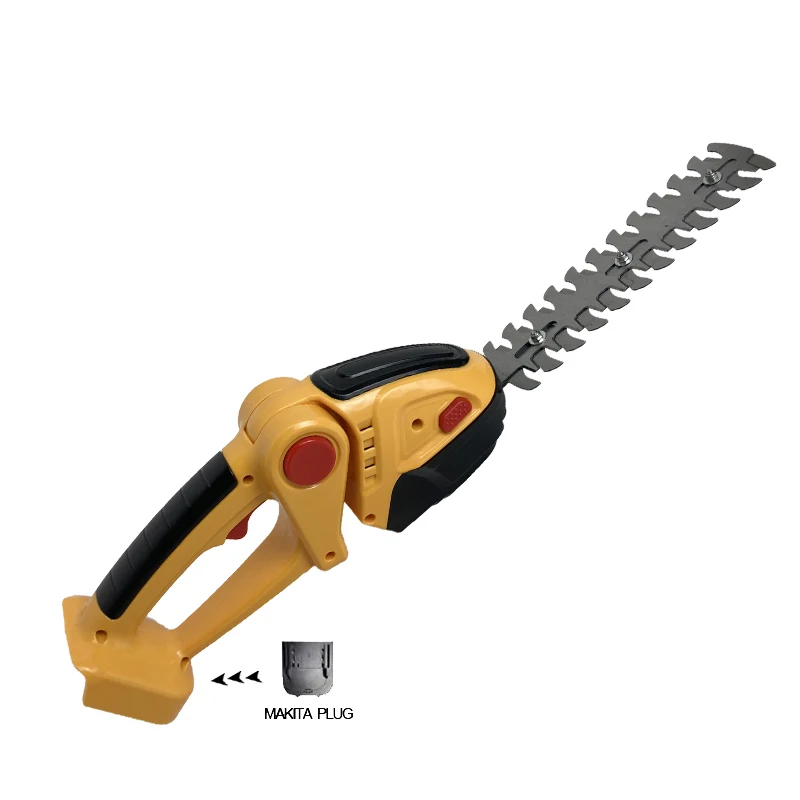 Imagem -03 - Elétrica Cordless Hedge Trimmer Ferramentas de Jardim Cortador de Grama Tree Pruner Recarregável Cabeças Hedge Uma Máquina sem Bateria