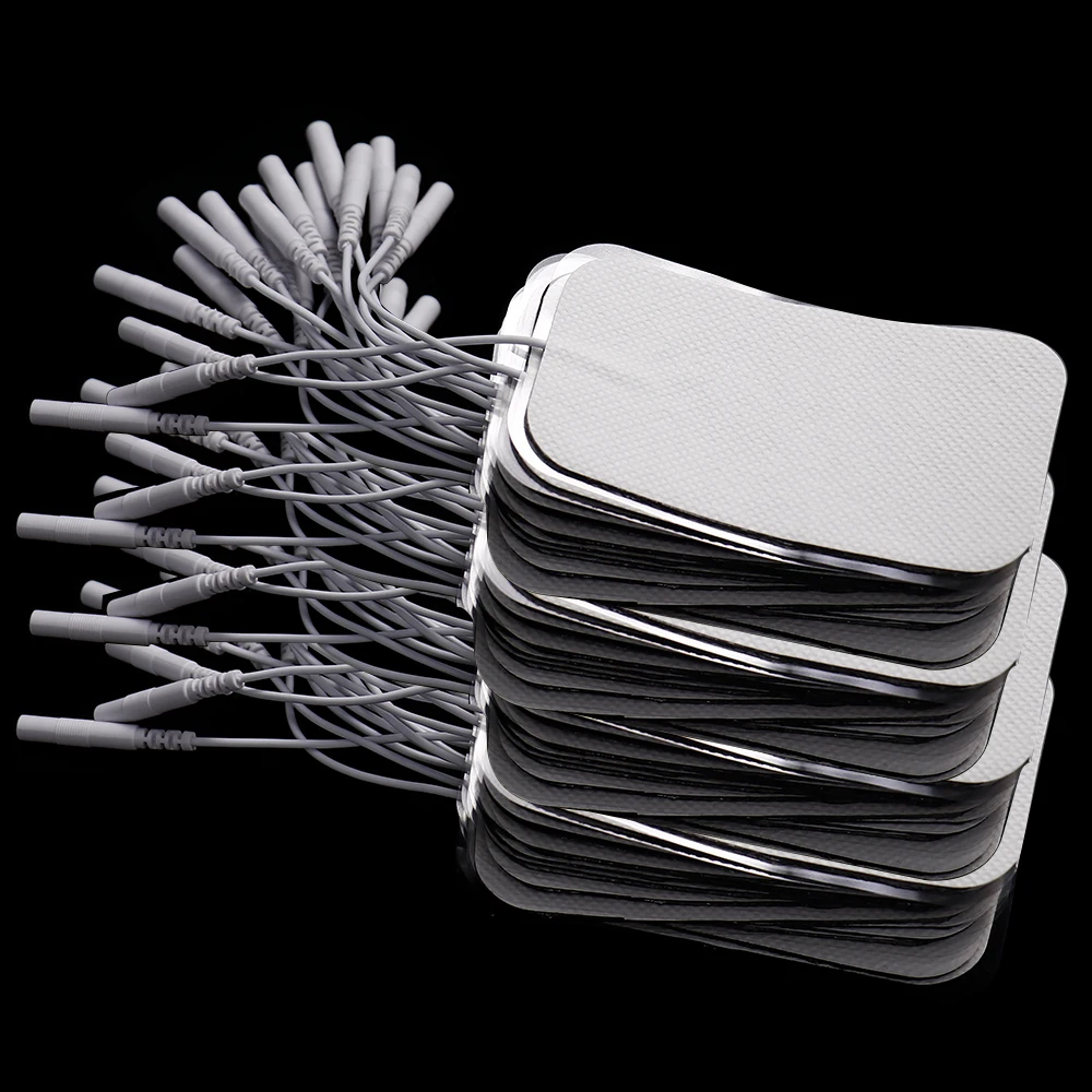 100PCS TENS Electrode Patch 5*9CM Electric Pads Gel For EMS Muscle Stimulator Acupuncture Pulse Physiotherapy Slimming Massager