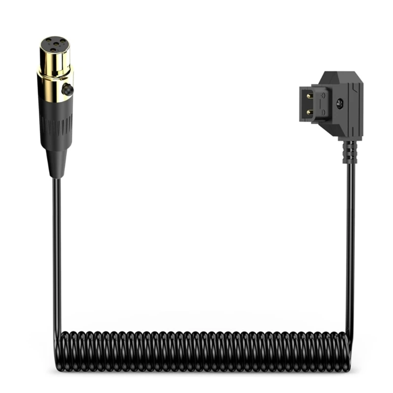 Tính linh hoạt D Tap To Mini XLR4Pin Dây nguồn nữ Tương thích cho máy ảnh chuyên nghiệp Truyền tải điện đáng tin cậy