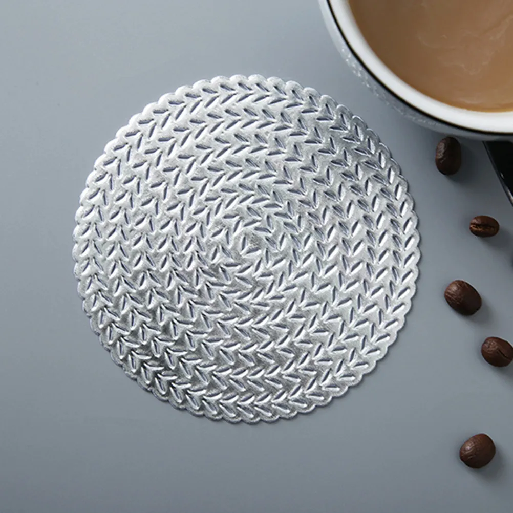 

6Pcs Creative Wheat Hollow Cup Mats Table Placemat Coasters Heat Insulation for Kitchen Dining Room Home Decor