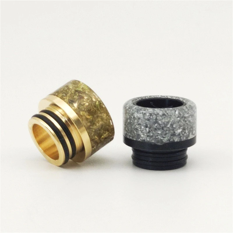 1PC Large Bore 810 Drip Tip Stainless Steel Resin POM with Star Spot Straw Joint - view 6