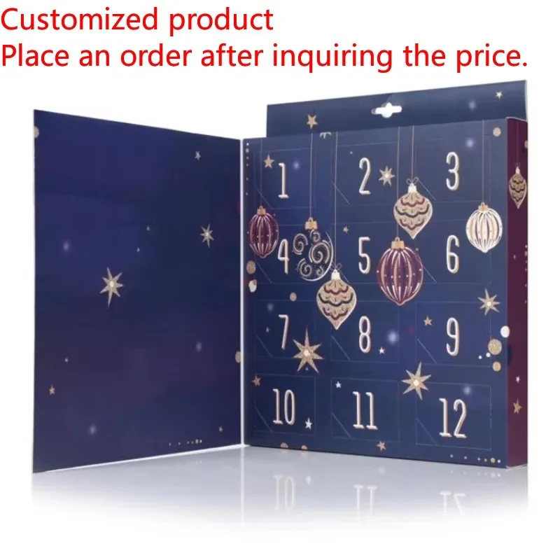 

Customization.Customization.Retail Logo Printed Christmas Custom Chocolate Gift Box Advent Calendar