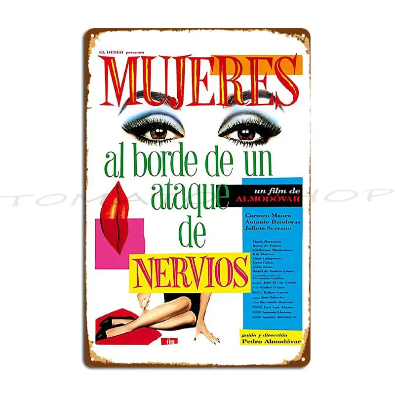 Women On The Verge Of A Nervous Breakdown Tomoko Aran I'm In Love Los Secretos A Tu Lado album 2000 Metal Plaque Poster