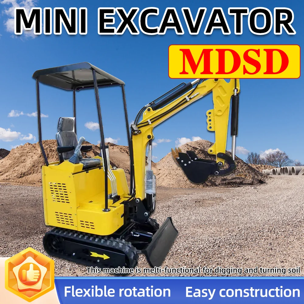 DDP شحن حفارة صغيرة 1.2 طن 1.5 طن 1.8 طن حفار صغير هيدروليكي كامل الملحقات حفارة صغيرة ل Kubota Epa Euro 5
