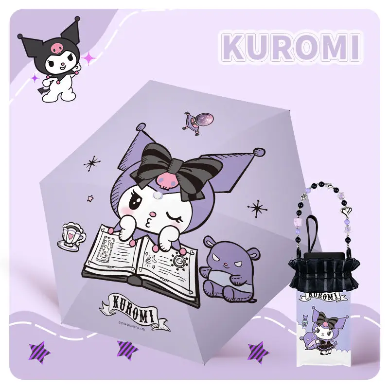 

Kulomi Mini 50% Fold Pocket Umbrella Women's Ultra Light Small Portable Cute Sun Protection and UV Sunshade Umbrella