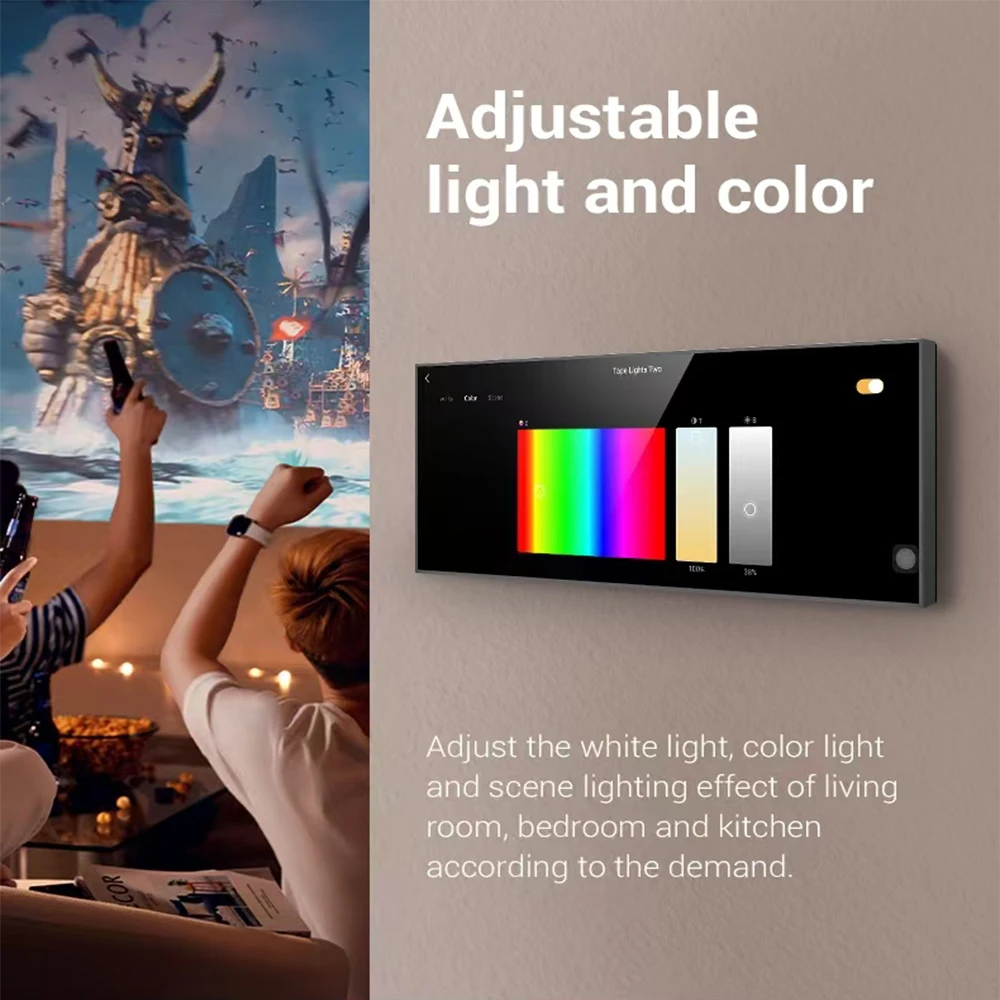 ZJZ Tuya Schermo di controllo Touchscreen wireless Lettore musicale Android Built-in Alexa Zigbee Gateway Hub Antenna Smart Gateway Contro