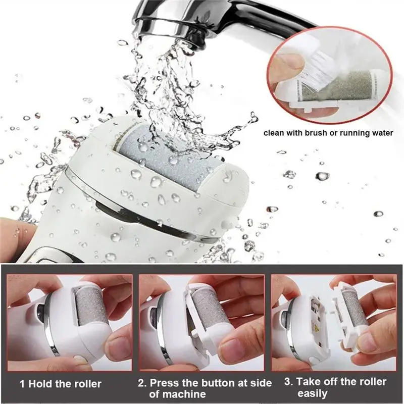 A56T-Electric Foot Callus Remover For Feet With Grinding Heads Rechargeable Foot Scraper Pedicure Machine Callus Remover A