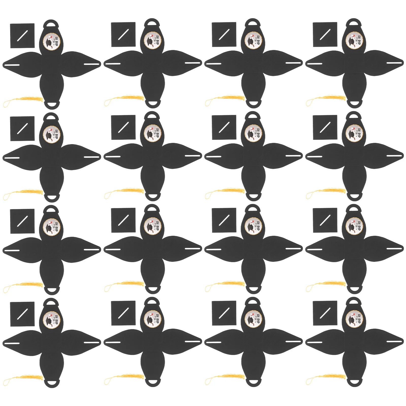 

50Pcs Luxury Bright Color Candy Boxes for Graduation Wedding Party Favor Decorations Versatile Convenient Candy Case Gift