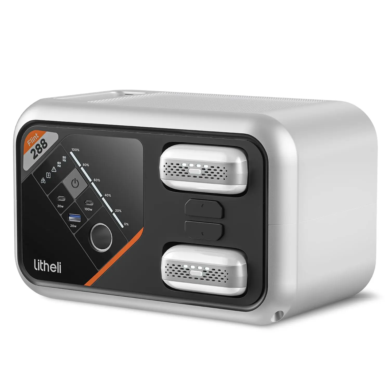 

288 Series Portable Power Station 287Wh, Lithium Battery Solar Generator（2 x 74Wh Battery Pack Shipped Separately),, Customized