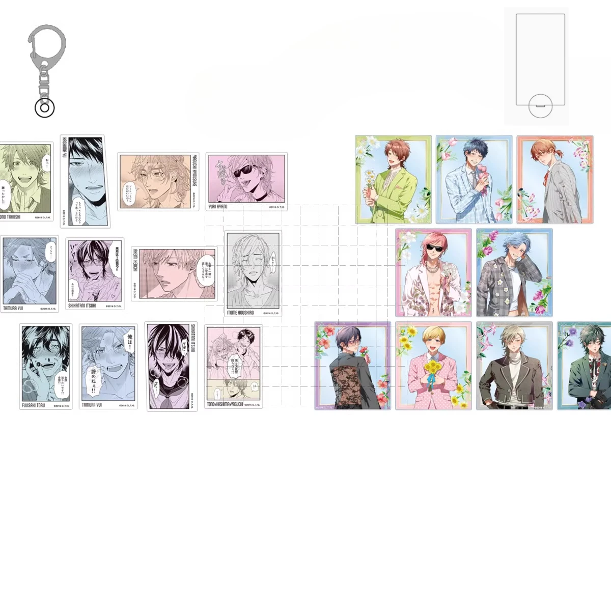 Game Shikatani Itsuki Yaguchi Kyousuke Yuri Ayato Tamura Yui Akemi Keiichi Acrylic Stand Figure Doll Anime Keychain Toy Gift