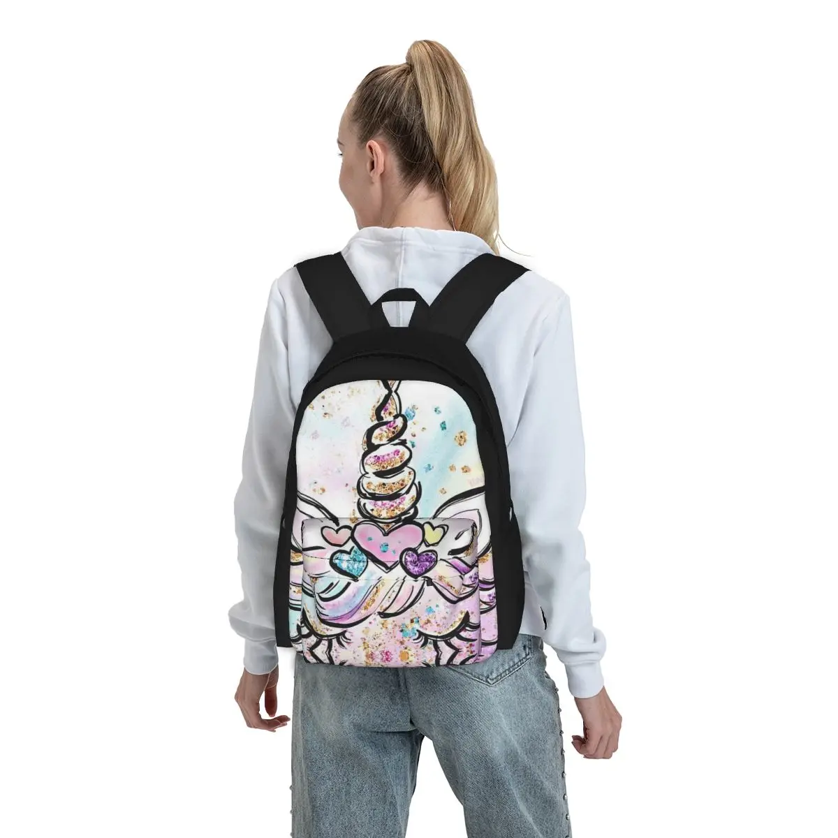 Einhorn Göttin Rucksäcke Jungen Mädchen Bücher tasche Kinder Schult aschen Cartoon Kinder Rucksack Reise Rucksack Umhängetasche