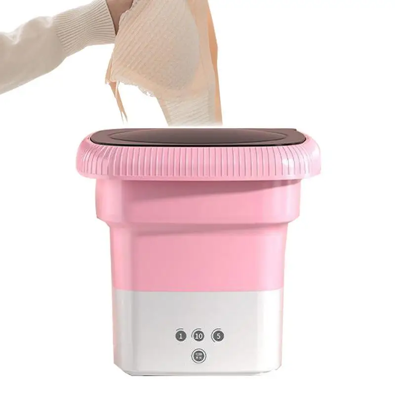 Portable Washing Machine Bucket Washing Machine Folding Lightweight Travel Laundry Tub Portable Personal Clothes Washer For