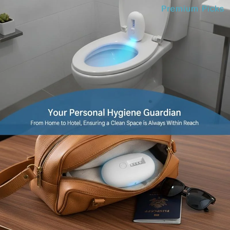 portableSafe Portable Toilet Sterilizer Lamp USB Rechargeable Mini Odor Remover Disinfection Light for Home RV Camping Use