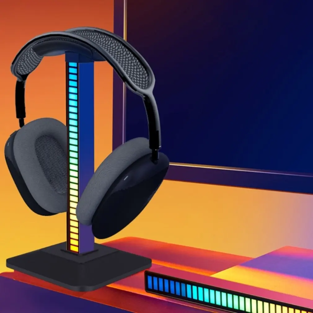 Headphone Holder Rgb Luminous Headband Headphone Holder Ambient Light Gaming Headset Ambient Light Display Stand