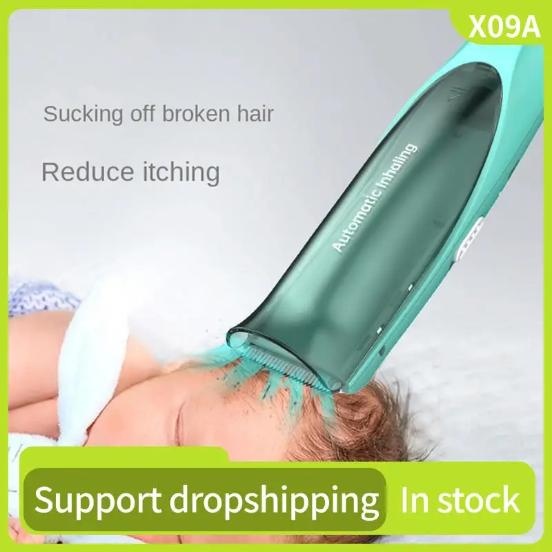 

X09A Детская машинка для стрижки волос Детская электрическая бесшумная вакуумная машинка для стрижки волос Набор для детской стрижки Перезаряжаемый водонепроницаемый триммер