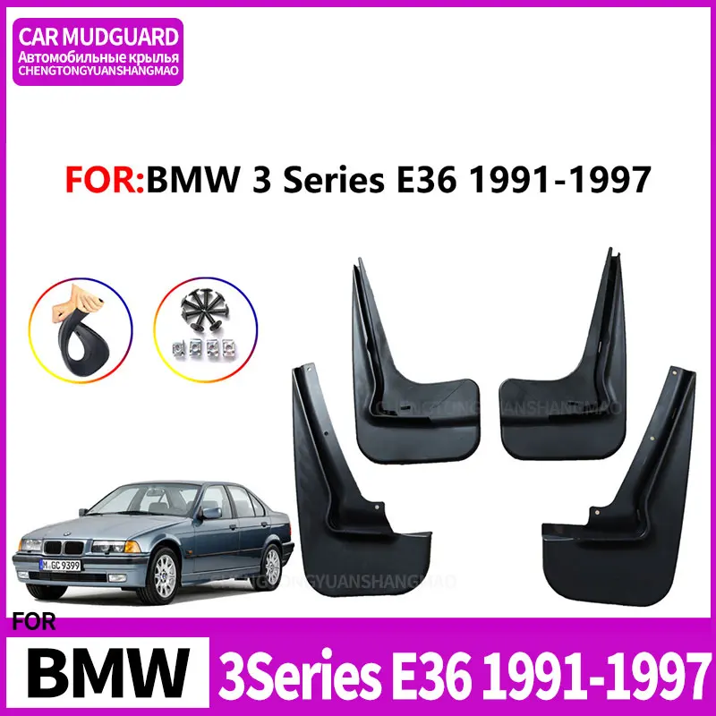 DPB for BMW 3 Series E36 1991-1997 Fenders Mudguards Durable Splash Resistant Front Rear Wheel for Protection Set 4
