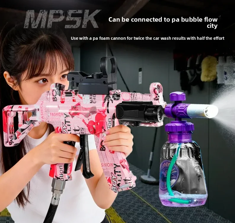 

High Pressure Mini MP5K Spray Gun, Portable Car Wash Gun, Powerful Water Jet for Vehicle & Garden Cleaning, Handheld Rinse Gun