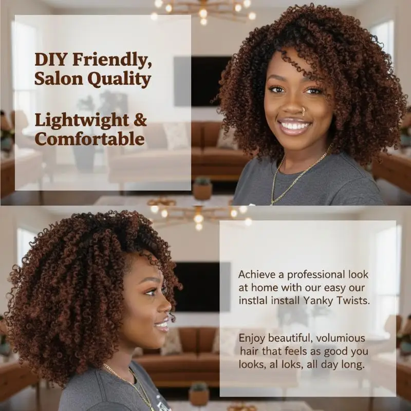 Realistic Afro Kinky Curly Ponytail 8 Inch Spiral Synthetic Extension for Women Fast Changes